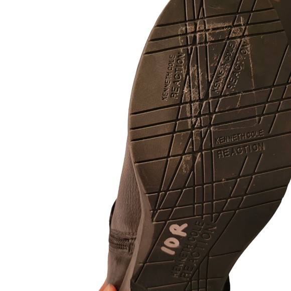 $270 GENTLE SOULS by Kenneth Cole Benton Moto Biker  combat  Bootie BLACK 8 M - Picture 4 of 5